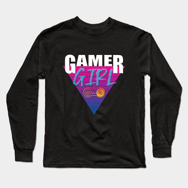 Gamer Girl Clothing, Apparel, Merch, Gift for Girl Gamers Long Sleeve T-Shirt by TSHIRT PLACE